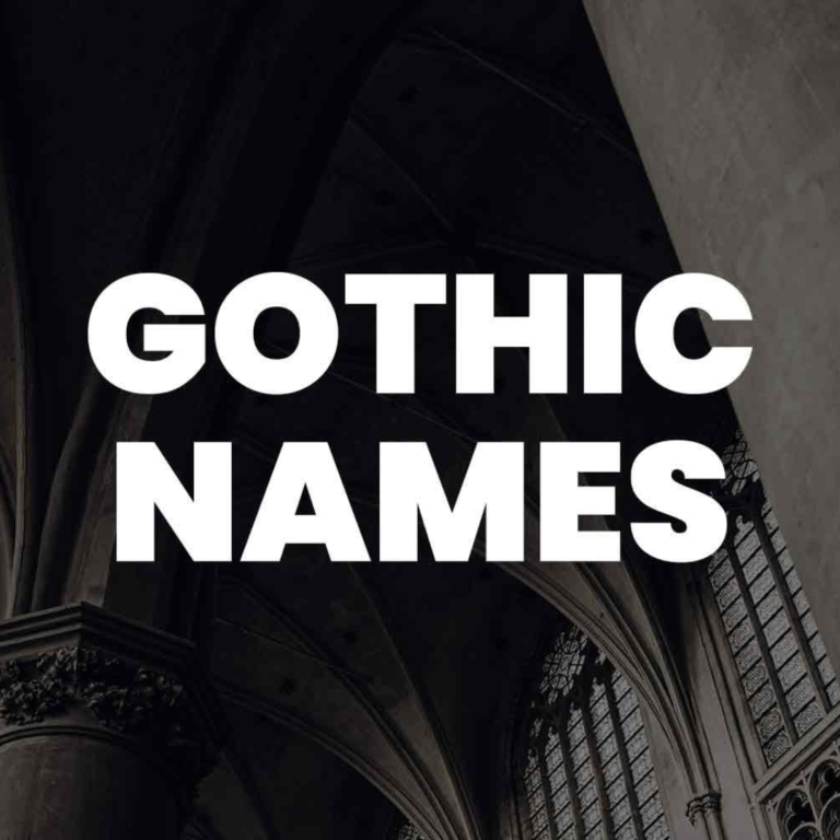 418 Gothic Names Creative Unique Funny Cool and Cute Ideas